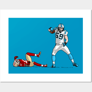 kuechly routed Posters and Art